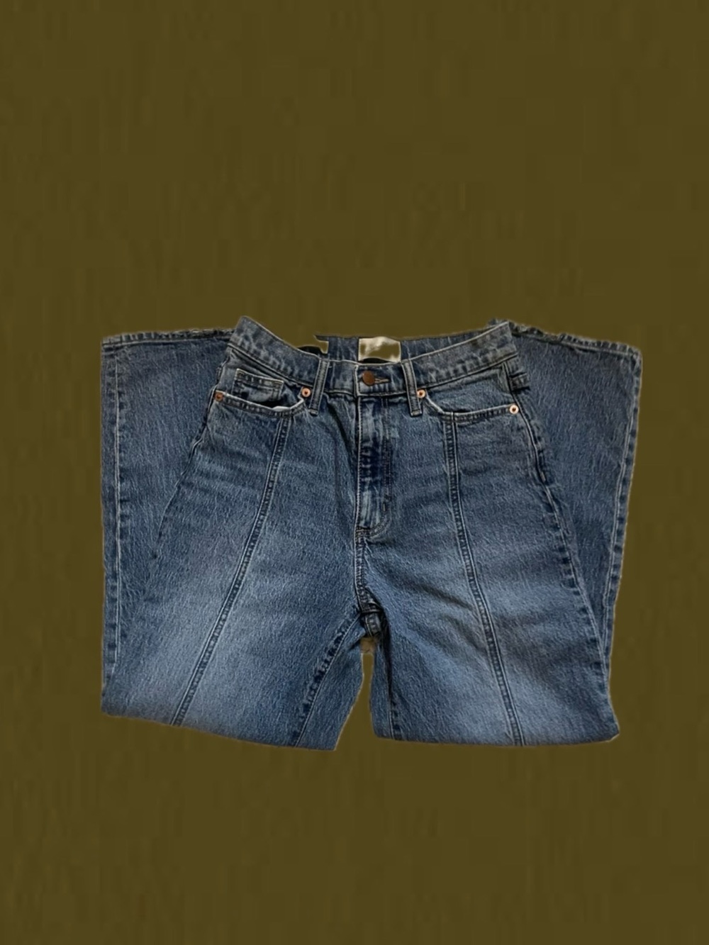 Straight Jeans in Dark Blue Wash